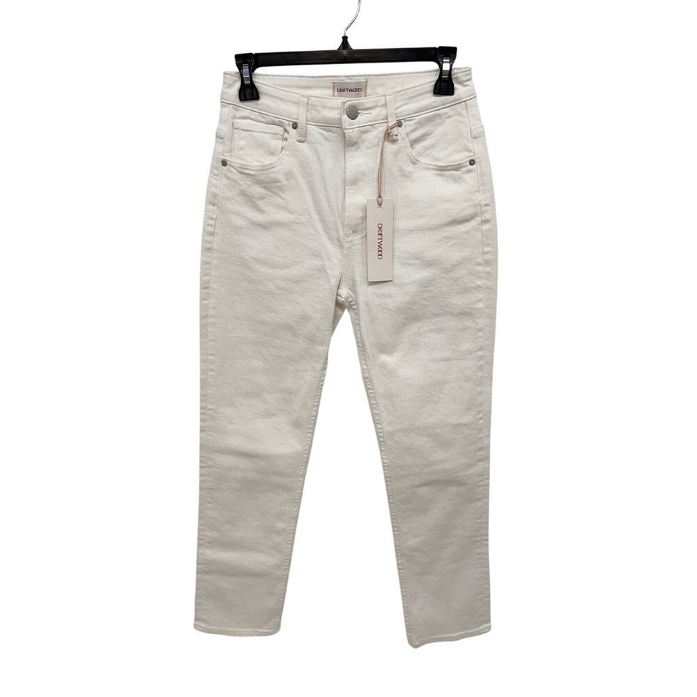 DRIFTWOOD NWT Stella Classic Straight White Denim Jeans // 25